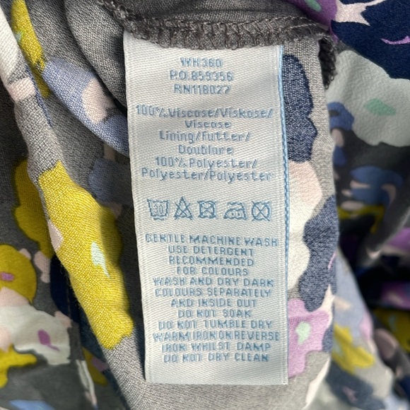 Boden Women’s Modern Floral Print Tie Waist Dress 14L - Picture 9 of 14